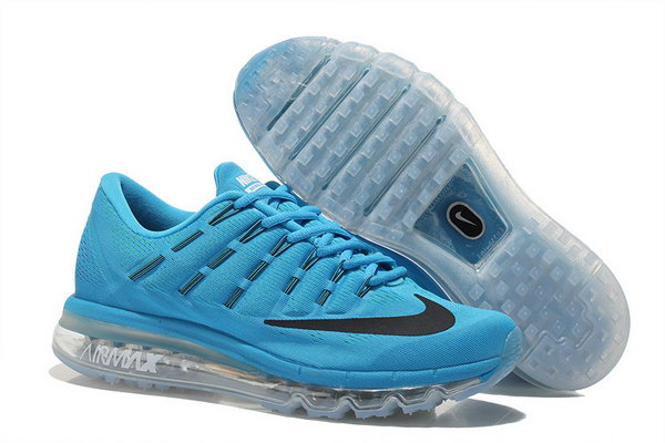 Mens Nike Air Max 2016 Shoes Black Blue Outlet Store